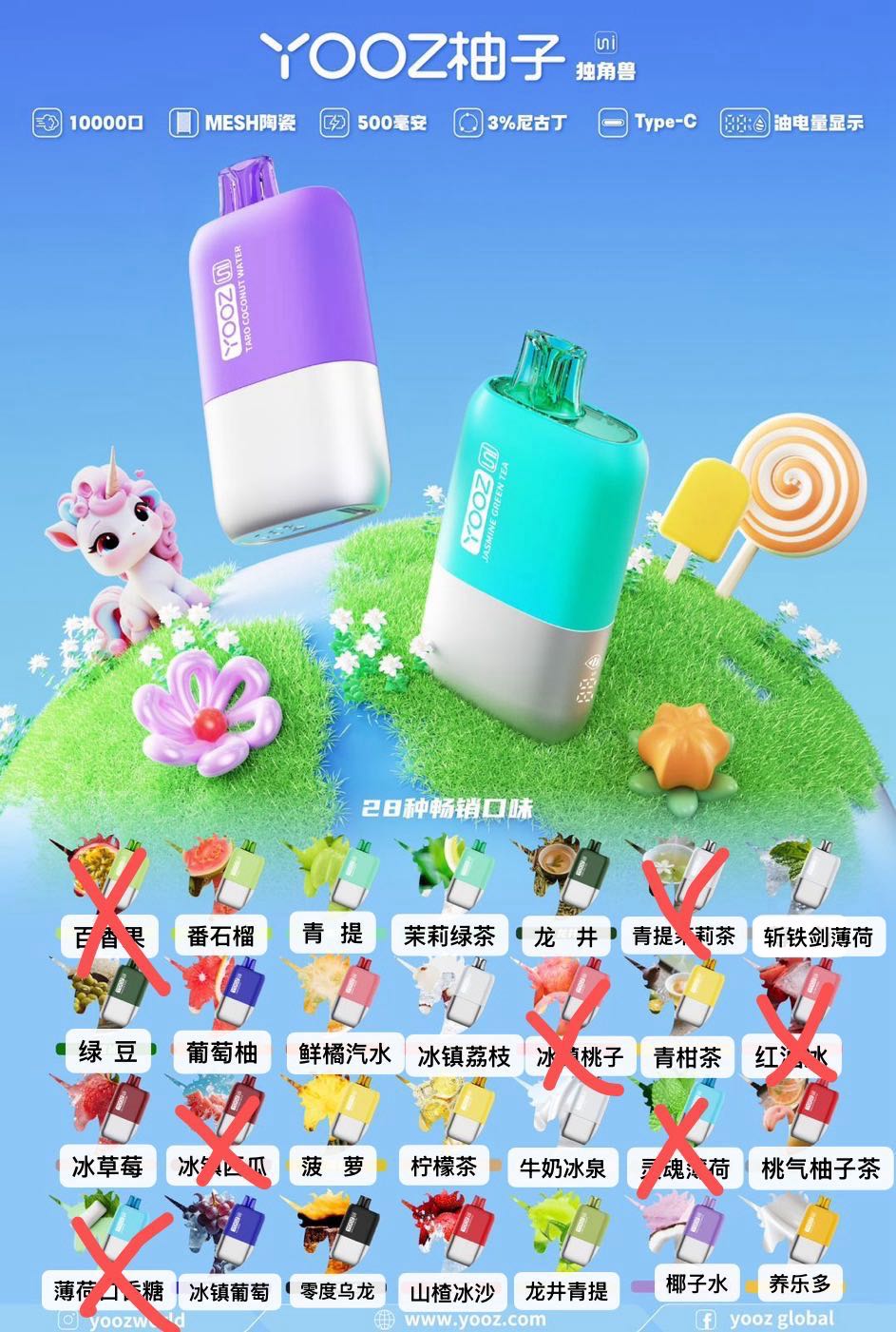YOOZ独角兽（10000口）
